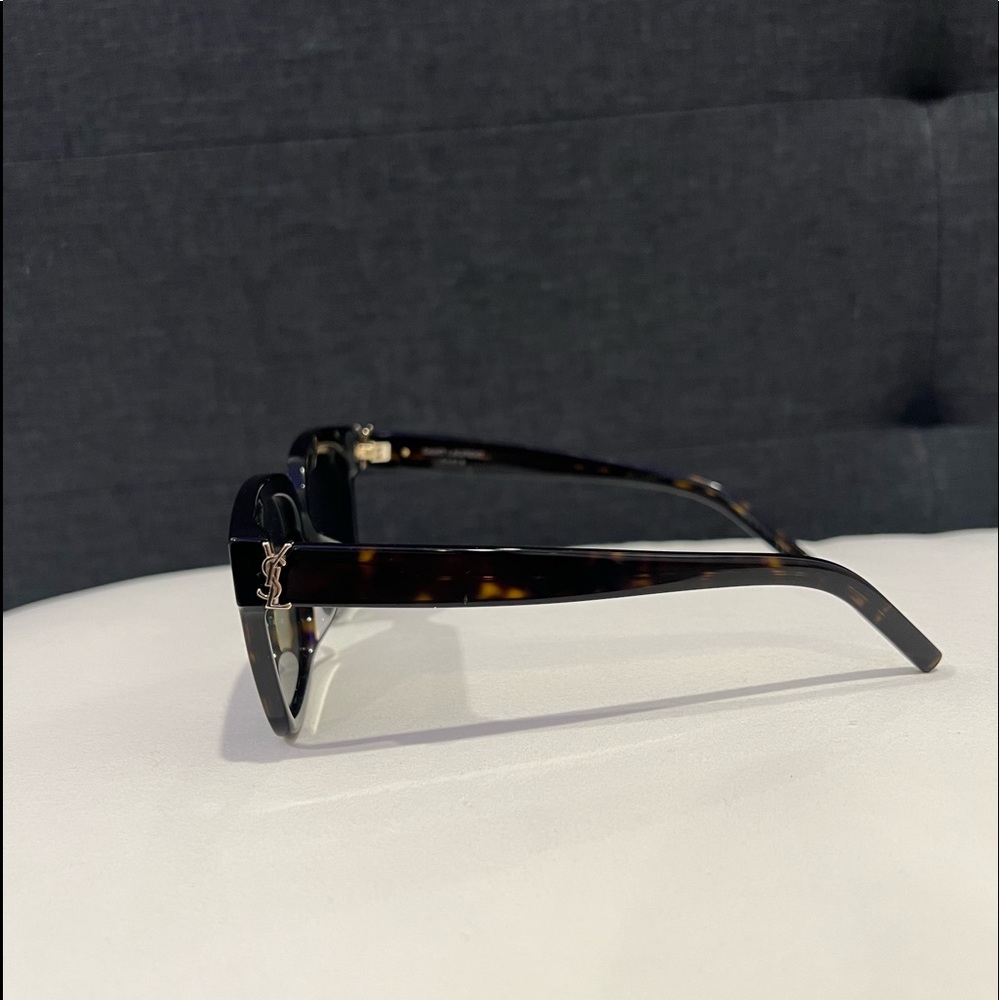 Saint Laurent Tortoise Square Sunglasses - Picture 2 of 8